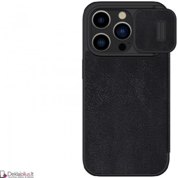 Nillkin Qin Pro odinis atverčiamas dėklas - juodas (Apple Iphone 15 Pro) Nillkin Qin Pro odinis atverčiamas dėklas - juodas (Apple Iphone 15 Pro)
